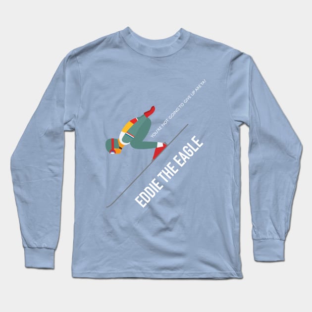 Eddie The Eagle - Alternative Movie Poster Long Sleeve T-Shirt by MoviePosterBoy